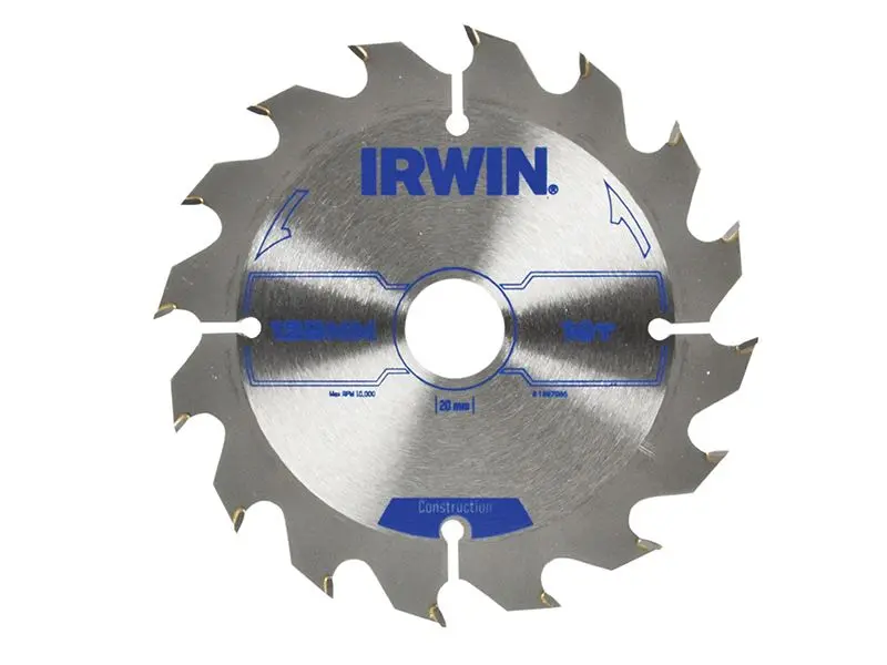 IRWIN® 建築級圓鋸片 125×20毫米 16齒 ATB