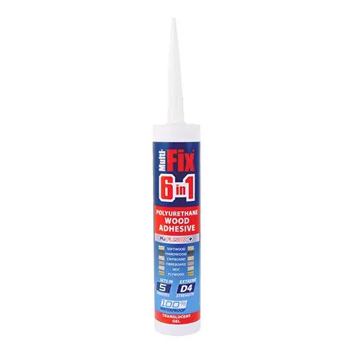 Timco PU Wood Adhesive 310ml, 5-Minute Gel, Multi-Purpose