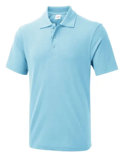 Uneek Unisex UX Polo - 50% Poly 50% Cotton, Sky, Size M