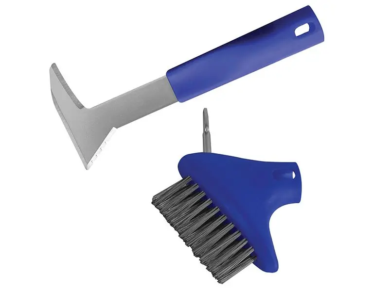 Faithfull Auto-Lock Patio Brush & Weeder Set