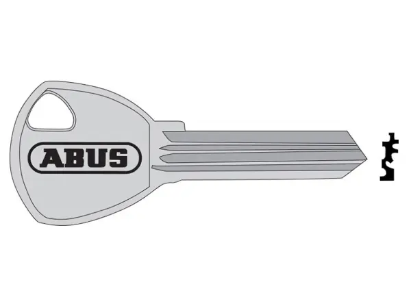 ABUS 80Ti用キーブランク (40-60mm)