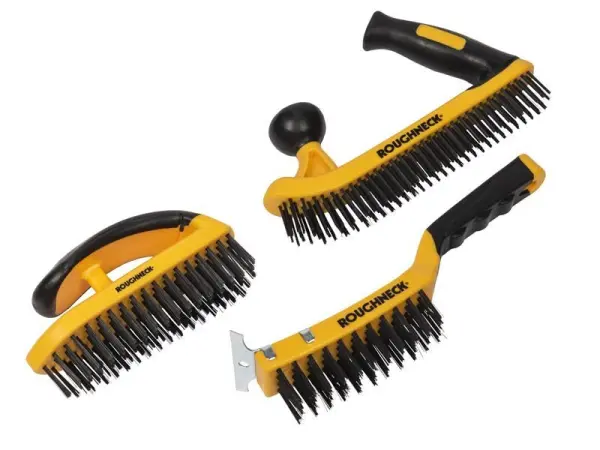 Roughneck - Kit de brosses métalliques professionnelles, 3 pièces, 945g