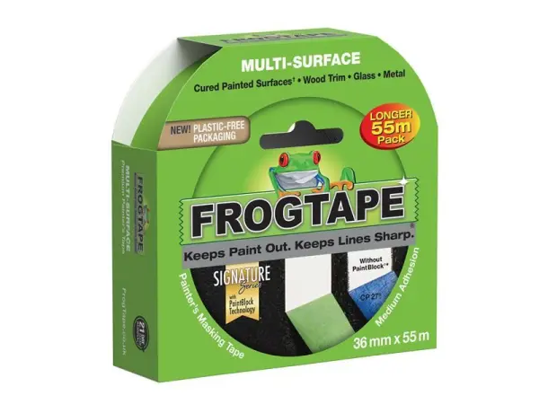 Shurtape - Pita Perekat FrogTape Untuk Pelbagai Permukaan - 36mm x 55m