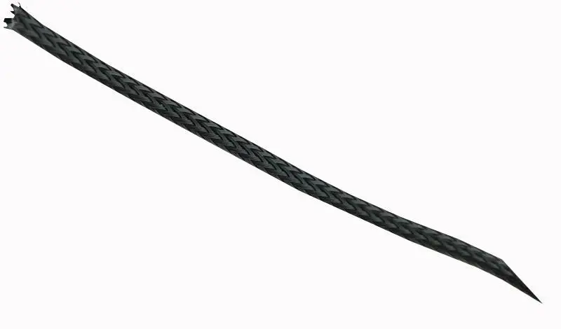 PRO POWER Expandable Braided Sleeving, Black, 2-7mm, 10m