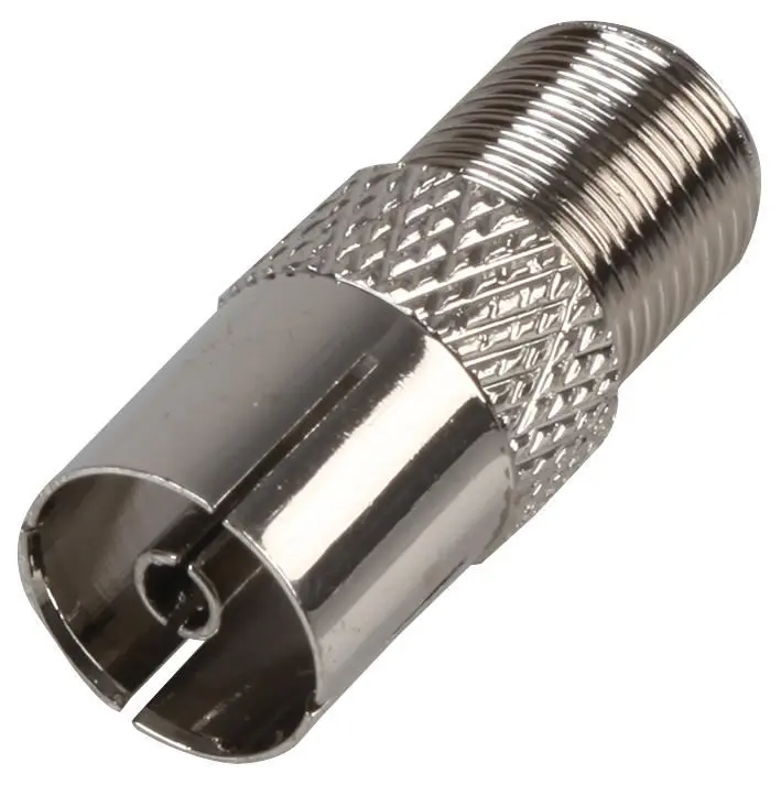 PRO SIGNAL Adaptér F-Type na TV koaxiální konektor, poniklováno mosazný