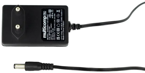 Multicomp Pro Euro Plug Power Supply 5V DC 3A 15W