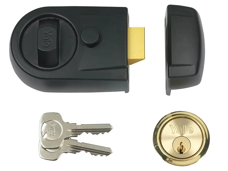 Yale Locks - Y3 Nightlatch Moden Backset 60mm Hitam Visi