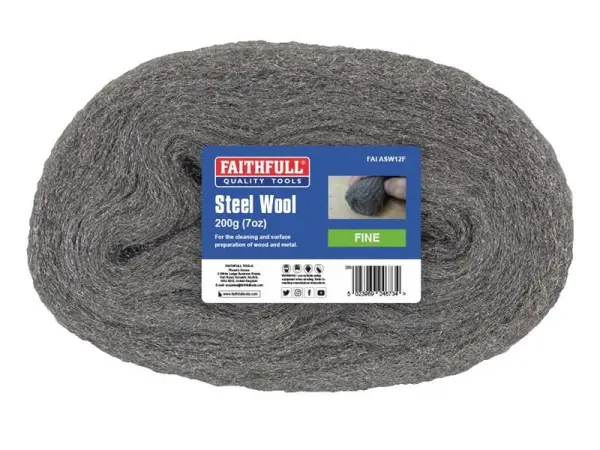 Faithfull Stalenwol, Fijne kwaliteit, 200g
