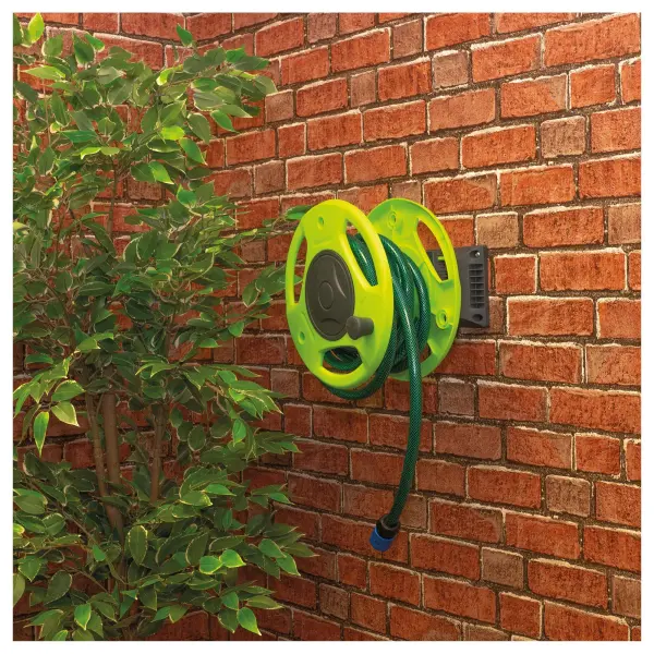 St Helens Wall Mounted Garden Hose Reel, 15m