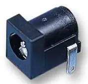 CLIFF שקע מתח ישיר להתקנה על לוח PCB, 10A, קוטר 2.1 מ״מ