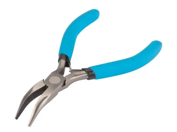 BlueSpot Soft Grip Mini Bent Nose Pliers