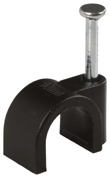 Concordia Technologies Round Cable Clips - Black