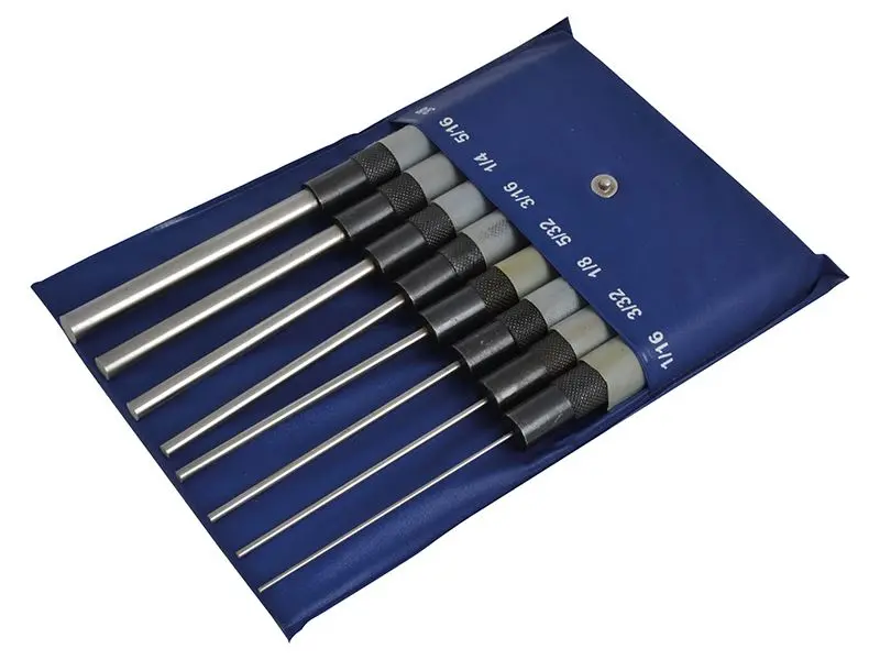 Faithfull Long Series Pin Punch Set, 8-Piece, 1.6-10mm
