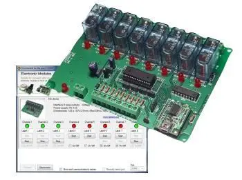 CEBEK - Papan Relay USB 8-Saluran