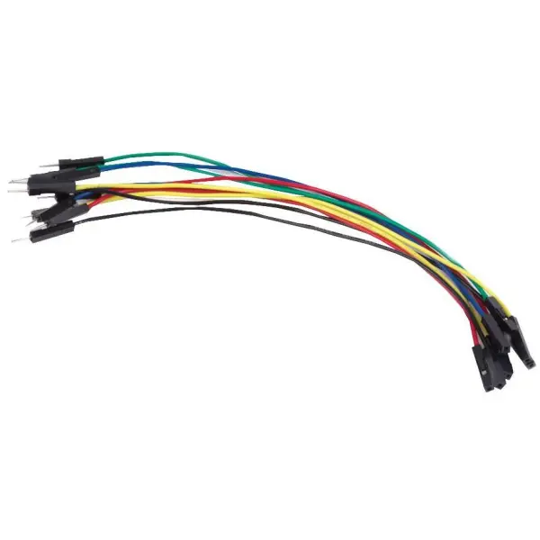 Velleman 150mm Male to Female Jumper Wires 10 Pack