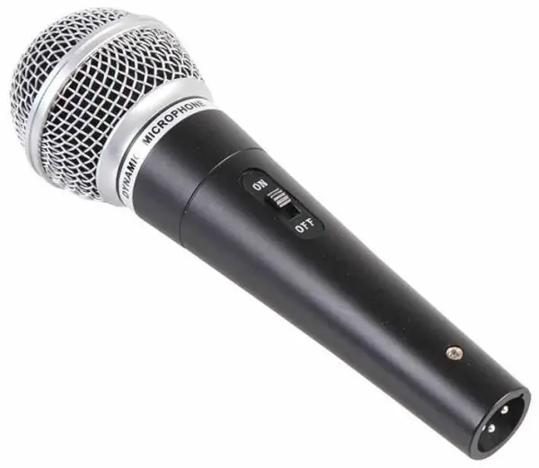 PULSE Dynamic Vocal Microphone, Black & Silver, XLR Connection
