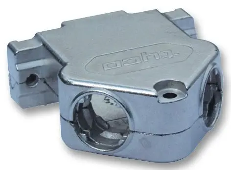 TE CONNECTIVITY AMPLIMITE Backshell, Dual Entry, 9 Way, Metal