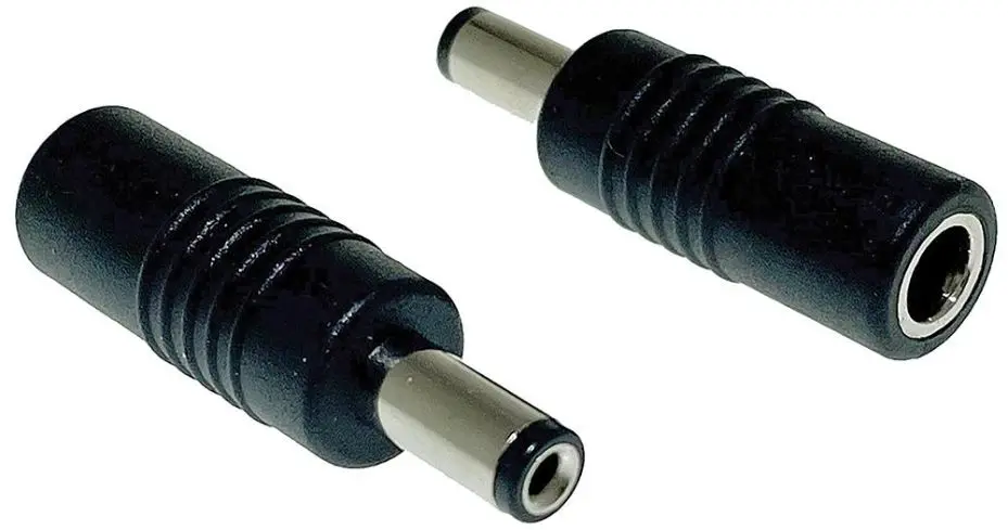 TIGER POWER SUPPLIES - 電源極性轉換插頭 (中心正極轉換中心負極) 2.1x5.5x12mm 黑色