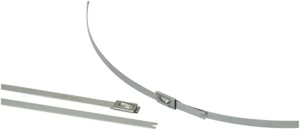 HELLERMANNTYTON Serre-câbles à bille en acier inoxydable 4,6 mm x 681 mm, Lot 2