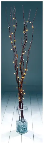 RARAION LED Christmas Twig Lights, 1.2m Brown, 80 Warm White LEDs