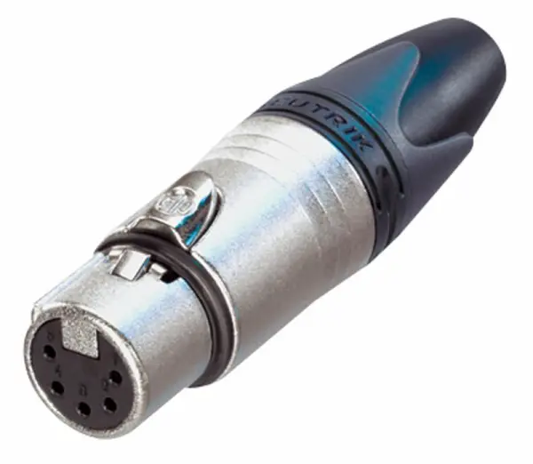 NEUTRIK NC5FXX Conector XLR Fêmea 5 Vias, Alojamento em Níquel