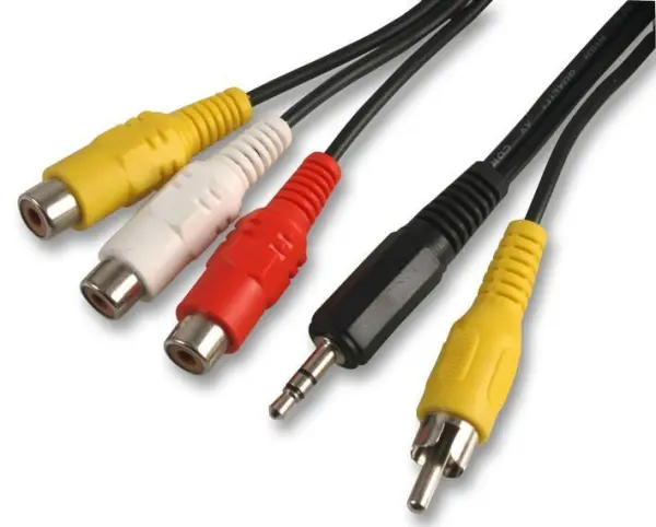 Pro Signal - 3x RCA σε 3.5mm Jack + Phono Plug Κάλυμα, 300mm