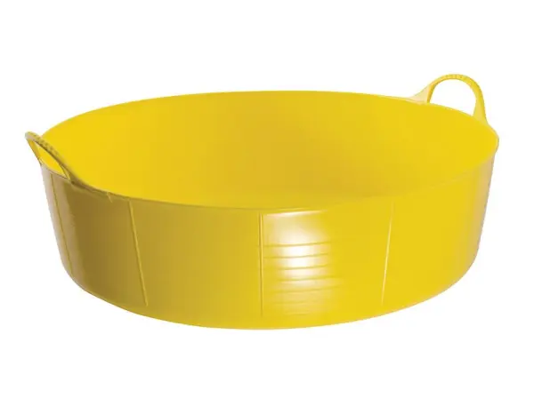 Red Gorilla Gorilla Tub® - Bekas Penyimpanan Plastik Kuat 35 Liter (Kuning)