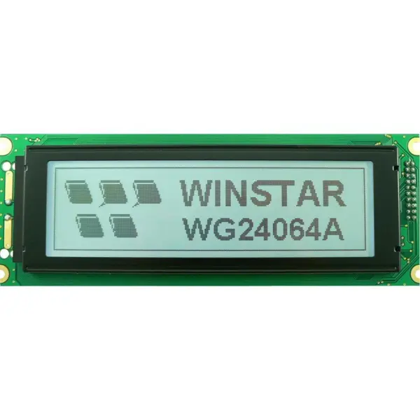WINSTAR 240x64 Graphic LCD Module, FSTN Transflective, White