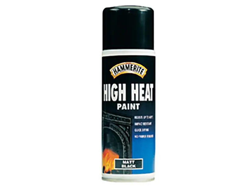 Hammerite High Heat Aerosol Paint, Black, 400ml