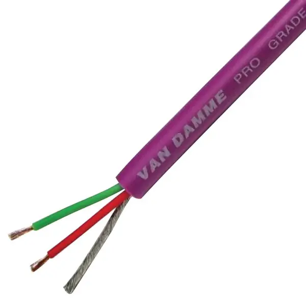 VAN DAMME Tour Grade Classic XKE Pro Patch Cable, 100m - Purple