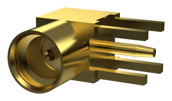 TAOGLAS MMCX Female Right Angle PCB Mount Connector Gold Plated 6.9mm