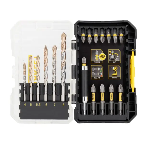 Stanley FatMax STA88552 Masonry Impact Driving Set, 19-Piece