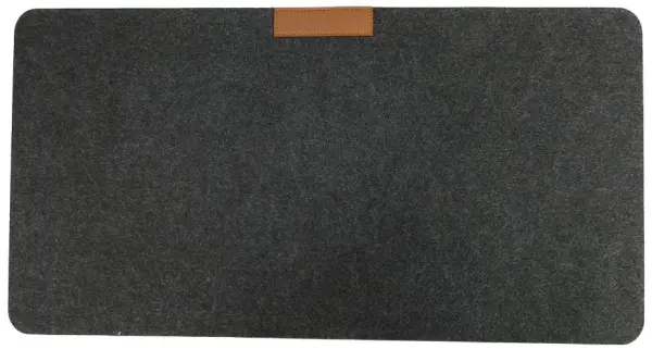 ACCURATUS מפת שולחן לבד אפורה כהה עם מעמד לעט ונייר, 720x330 מ”מ