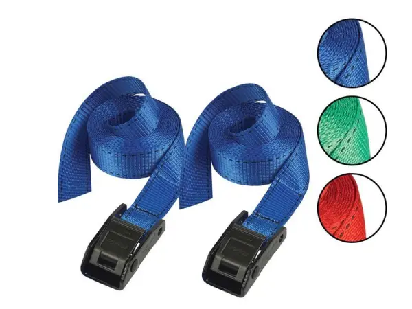 Master Lock 2-Pack Lashing Straps, 5m, 150kg, Coloured