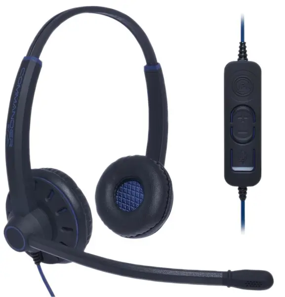 Commander 2 Binaural Telephone Headset, USB-A, 200g