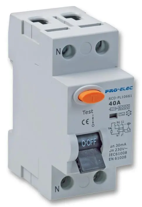 PRO ELEC 40A 더블 폴 RCD, 230V AC