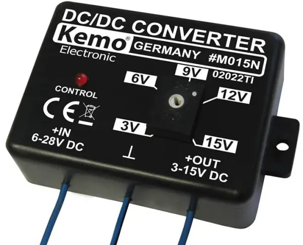 KEMO ELECTRONIC DC/DC konvertorový modul, nastavitelný 3-15V, 1,5A