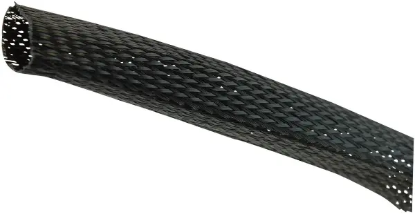 PRO POWER Expandable Braided Sleeving, Black, 40-63mm, 25m Reel