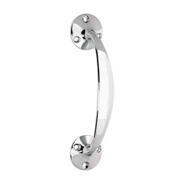 Timco Bow Handle - Polished Chrome / Brass 152mm
