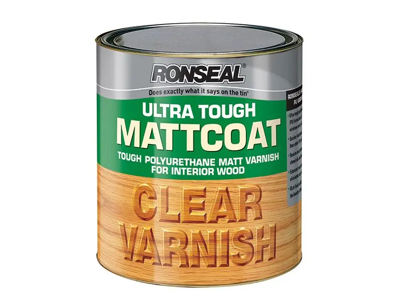 Ronseal Ultra Tough Vernice Opaca Trasparente per Legno da Interno 250ml