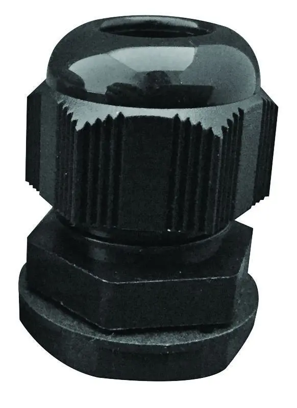 CONCORDIA TECHNOLOGIES PG29 Nylon Cable Glands (Black, 10 Pack)