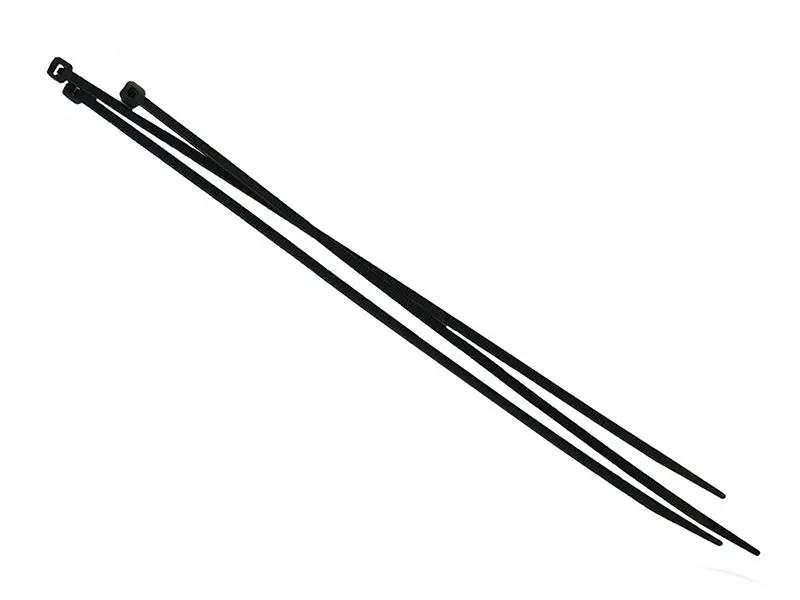 Faithfull Black Nylon Cable Ties 4.8x250mm (Pack of 100)