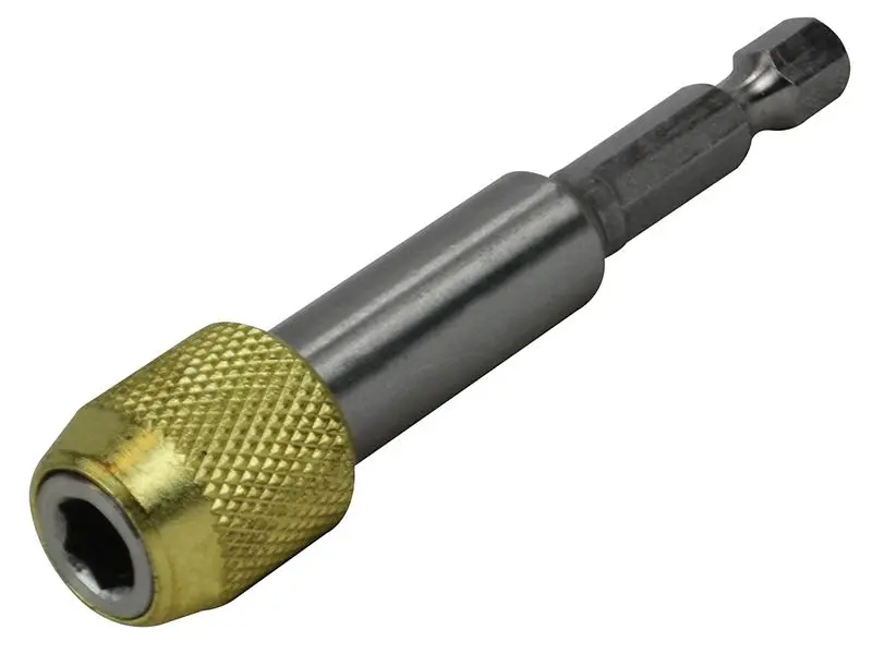 Faithfull Suporte Magnético para Bits de Libertação Rápida em Aço Inoxidável 1/