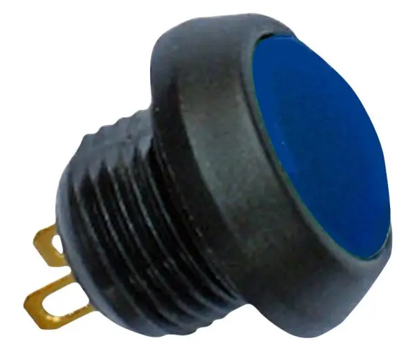 ITW Switches 59-516 Miniature Push Switch, SPNO, Momentary, Blue