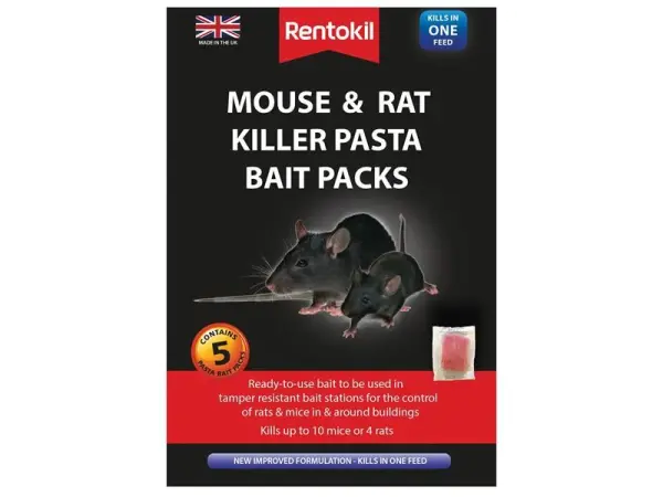 Rentokil Mouse & Rat Killer Pasta Bait - 5 Sachets