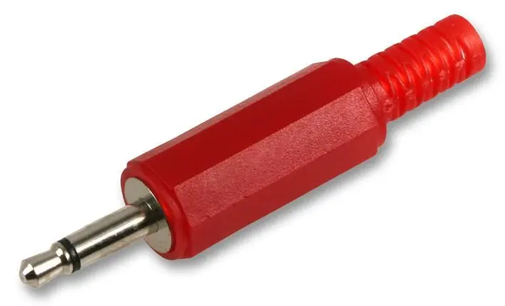 PRO SIGNAL Jack Mono 3.5mm Rosso, Confezione da 2