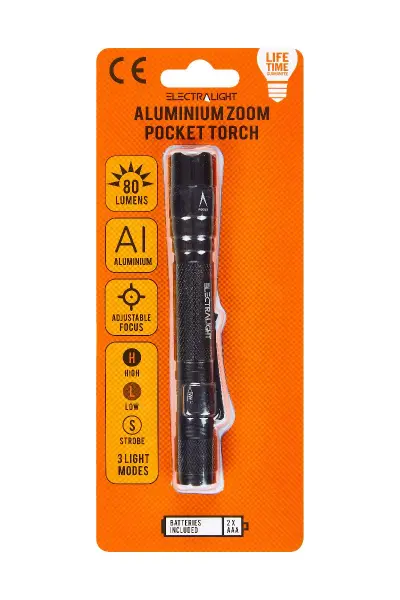 Blue Spot Tools Electralight 80流明鋁製變焦手電筒