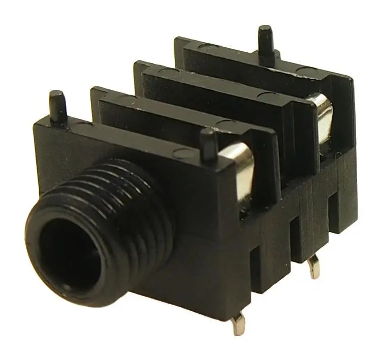 CLIFF Socket Mono Jack 6.35mm com Porca e Pernas Dobradas