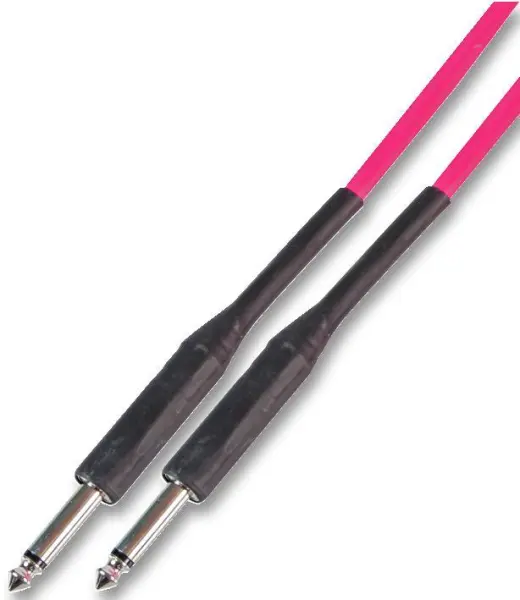 SOUNDLAB 6,35mm (1/4'') Mono Jack-Jack kabel pro kytaru, 6m, růžový