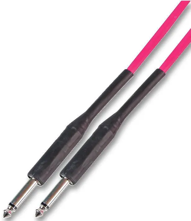 SOUNDLAB Câble Jack Mono 6.35mm (1/4'') pour Guitare, 6m Rose